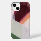 Kleurrijke Abstracte kunst Custom Name Case-Mate iPhone Case (Achterkant)
