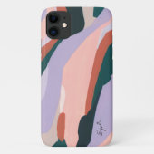 Kleurrijke Abstracte kunst Custom Name Case-Mate iPhone Case (Achterkant)