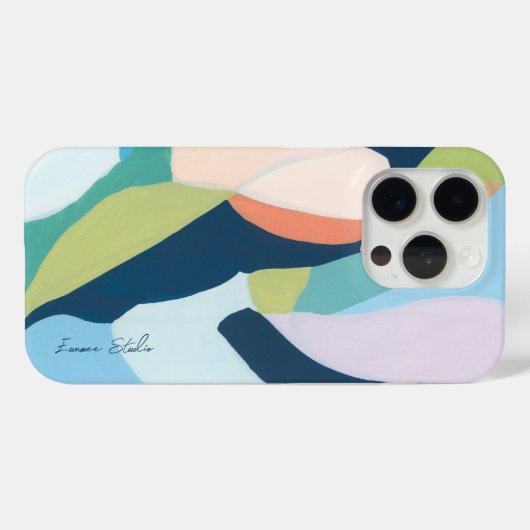 Kleurrijke Abstracte kunst Custom Name Case-Mate iPhone Case (Achterkant (horizontaal))