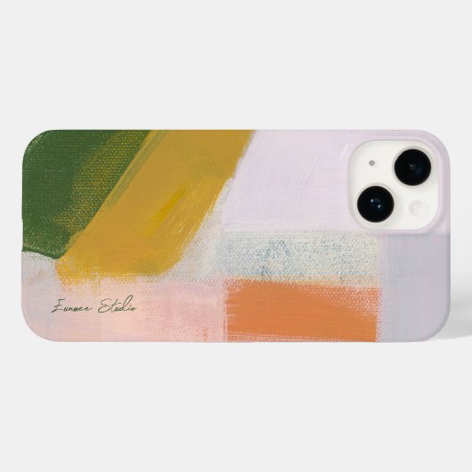 Kleurrijke Abstracte kunst Custom Name Case-Mate iPhone Case (Achterkant (horizontaal))