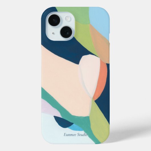 Kleurrijke Abstracte kunst Custom Name Case-Mate iPhone Case (Achterkant)