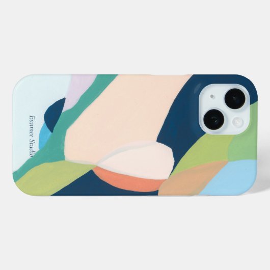Kleurrijke Abstracte kunst Custom Name Case-Mate iPhone Case (Achterkant (horizontaal))