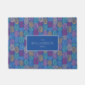 Kleurrijke abstracte kunst doodle deurmat (Voorkant)