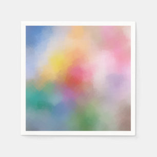 Kleurrijke Abstracte Kunst Elegante Moderne Sjablo Servet