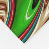 Kleurrijke abstracte kunst fleece deken (Hoek)