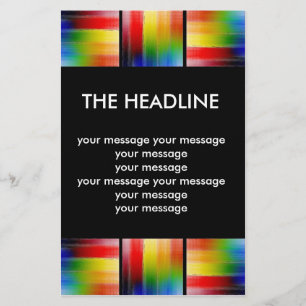 kleurrijke Abstracte kunst Flyer