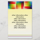 kleurrijke Abstracte kunst Flyer (Achterkant)