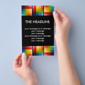 kleurrijke Abstracte kunst Flyer (Hand)