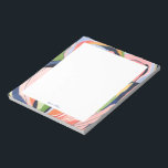 Kleurrijke Abstracte Kunst Gepersonaliseerd Notitieblok<br><div class="desc">Dit gepersonaliseerde notitieblok ontwerp beschikt over een prachtige handgeschilderde waterverf abstracte kunst. Pas de tekst met jouw naam en gebruik het voor elke gelegenheid of bedrijf. Meer bijpassende producten zijn verkrijgbaar bij mijn winkel ByEunMee.</div>