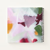 Kleurrijke Abstracte kunst gepersonaliseerde schet Notitieboek (Achterkant)