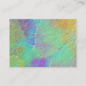 Kleurrijke Abstracte Kunst Gesimuleerd Getextureer Visitekaartje (Achterkant)