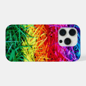 Kleurrijke abstracte kunst iPhone hoesje (Achterkant horizontaal)