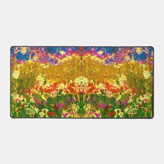 Kleurrijke Abstracte Kunst Kleurrijke Tuin Bureaum Bureaumat (Voorkant)