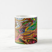 Kleurrijke abstracte kunst koffiemok (Center)