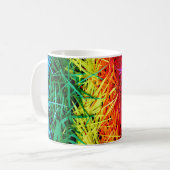 Kleurrijke abstracte kunst koffiemok (Voorkant links)