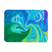 Kleurrijke abstracte kunst magneet (Horizontaal)