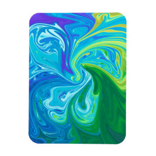 Kleurrijke abstracte kunst magneet