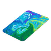 Kleurrijke abstracte kunst magneet (Linkerzijde)