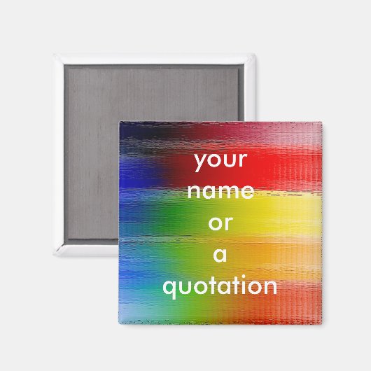 kleurrijke Abstracte kunst Magneet (Voorkant / Achterkant)