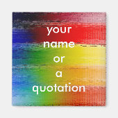 kleurrijke Abstracte kunst Magneet (Voorkant)