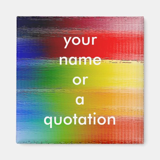 kleurrijke Abstracte kunst Magneet (Voorkant)