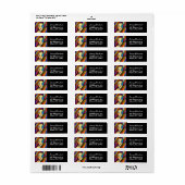 Kleurrijke Abstracte kunst meisje Etiket (Full Sheet)