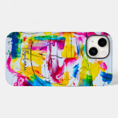 Kleurrijke Abstracte Kunst Met Felle Kleuren Case-Mate iPhone Case (Achterkant (horizontaal))