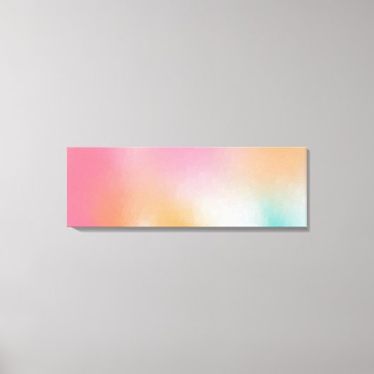 Kleurrijke Abstracte kunst Modern Geel Groen Rood  Canvas Afdruk (Voorkant)