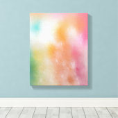 Kleurrijke Abstracte kunst Modern Trendy Red Roze  Canvas Afdruk (Insitu (Houten vloer))