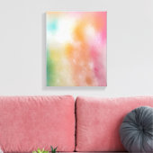 Kleurrijke Abstracte kunst Modern Trendy Red Roze  Canvas Afdruk (Insitu (Woonkamer))