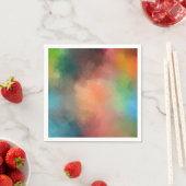 Kleurrijke Abstracte Kunst Moderne Elegante Sjablo Servet (Insitu)