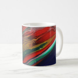 Kleurrijke abstracte kunst mok