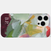 Kleurrijke Abstracte Kunst Monogram Aangepaste Naa Case-Mate iPhone Case (Achterkant (horizontaal))