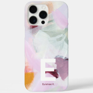Kleurrijke Abstracte Kunst Monogram Aangepaste Naa iPhone 16 Pro Max Hoesje