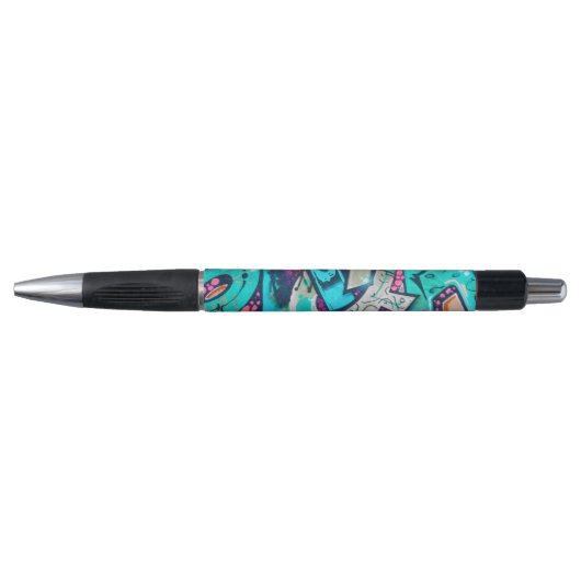 Kleurrijke Abstracte Kunst Pen (Voorkant)