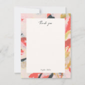 Kleurrijke Abstracte kunst Persoonlijk Dank u Kaart (Voorkant)