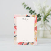 Kleurrijke Abstracte kunst Persoonlijk Dank u Kaart (Staand voorkant)