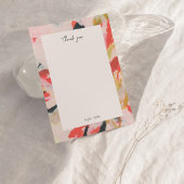 Kleurrijke Abstracte kunst Persoonlijk Dank u Kaart