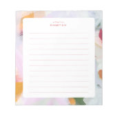 Kleurrijke Abstracte Kunst Persoonlijk Notitieblok (Voorkant)