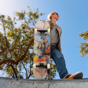 Kleurrijke Abstracte kunst Persoonlijk Skateboard