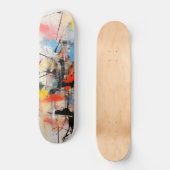 Kleurrijke Abstracte kunst Persoonlijk Skateboard (Voorkant)