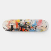 Kleurrijke Abstracte kunst Persoonlijk Skateboard (Horizontaal)