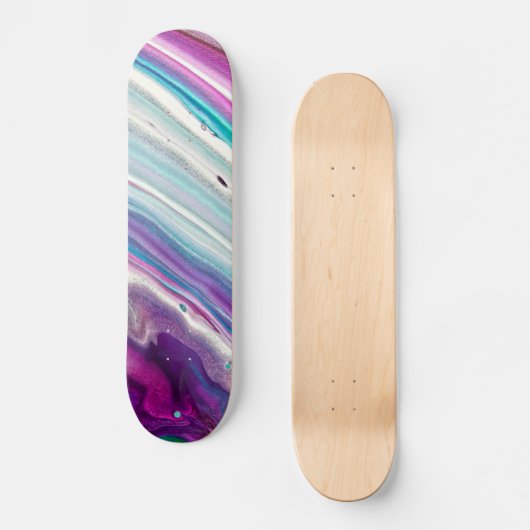 Kleurrijke Abstracte kunst Persoonlijk Skateboard (Voorkant)