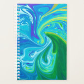 Kleurrijke abstracte kunst planner (Voorkant)