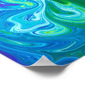 Kleurrijke abstracte kunst poster (Hoek)