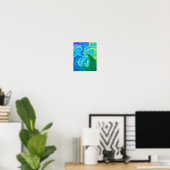 Kleurrijke abstracte kunst poster (Thuiskantoor)