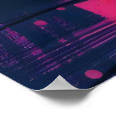 Kleurrijke Abstracte kunst - Poster (Hoek)