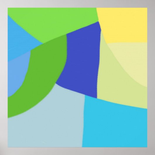 kleurrijke abstracte kunst poster (Voorkant)