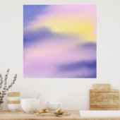 kleurrijke abstracte kunst poster (Keuken)