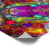 Kleurrijke Abstracte kunst Poster (Hoek)